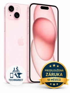 Apple iPhone 15 128 GB Pink, A | 84% baterie